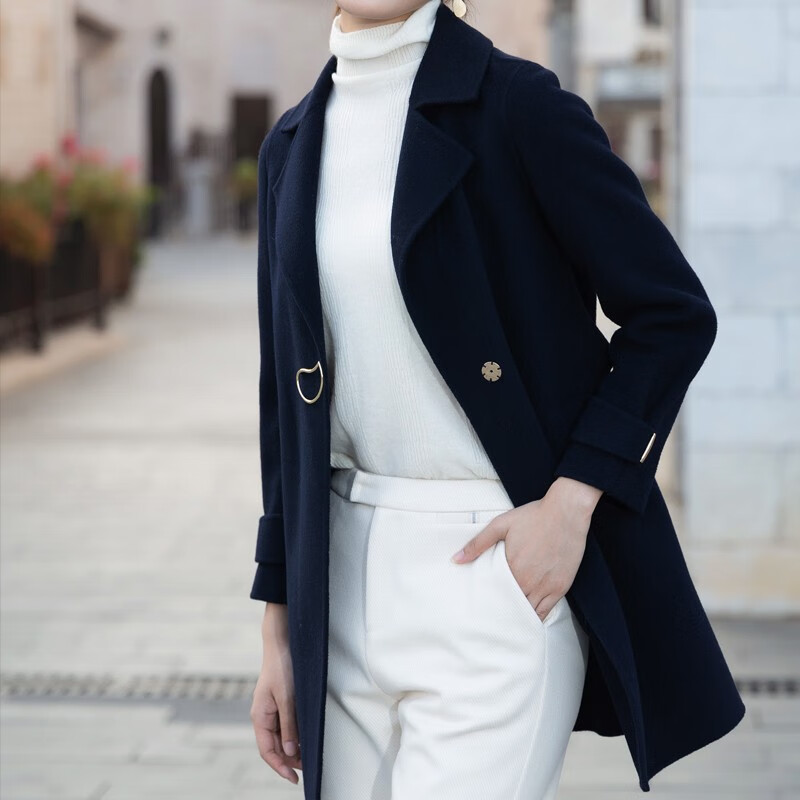 ireneluft艾琳轻奢女装外套tdy224434154 藏青色 s【图片 价格 品牌