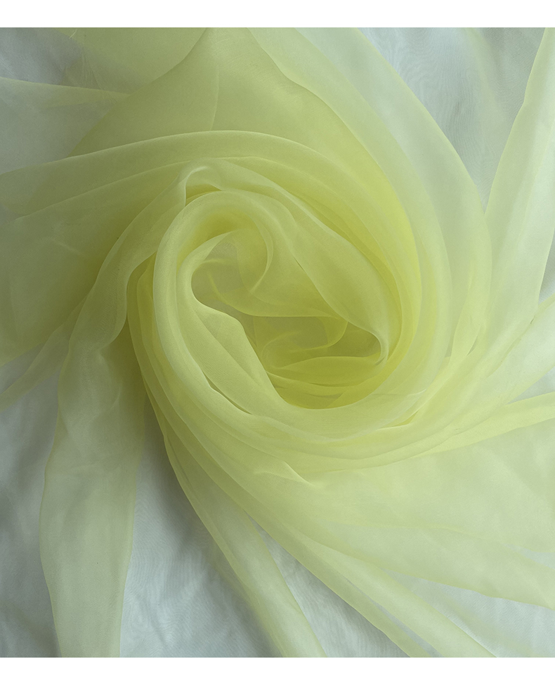 合彩美欧根纱布料透明网纱面料白色婚纱裙子舞台装拍照布景窗纱无弹硬