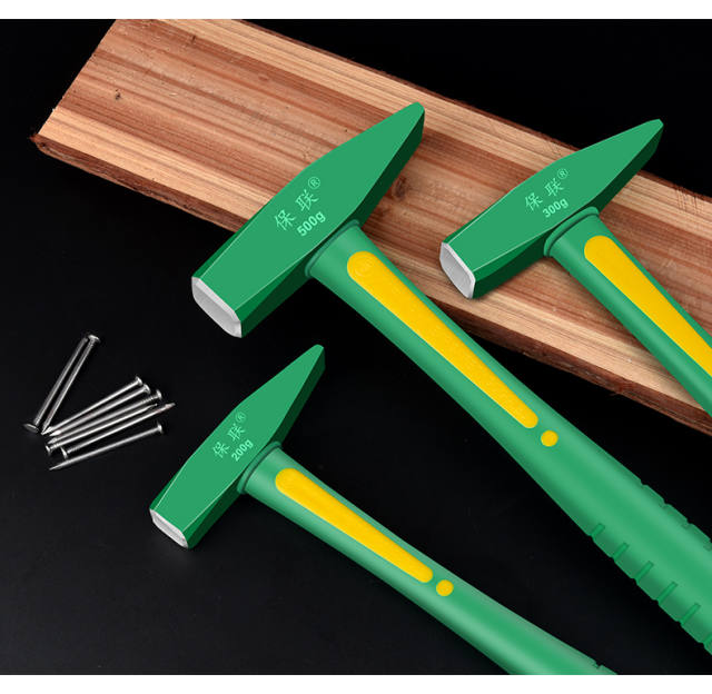 钳工锤鸭嘴锤小铁锤钣金锤电工锤迷你锤子手锤扁锤铁榔头工具 包胶