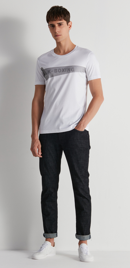 【a】劲霸短袖t恤男2021春季新品商务休闲打底衫ftcd1657【奥莱新品】