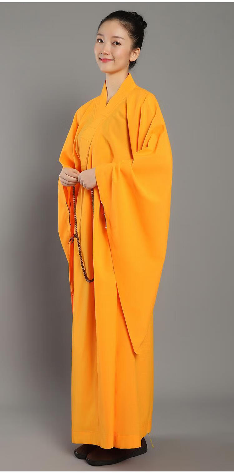 佛教佛堂法会高档台湾麻纱僧服海青居士服女男款咖啡黑色僧衣海清高档