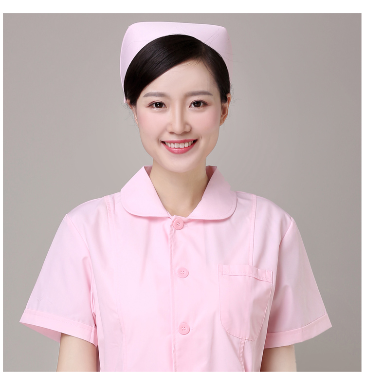 护士帽白色加厚护士服套装女粉红加杠护士燕尾帽子护士帽白色 白色
