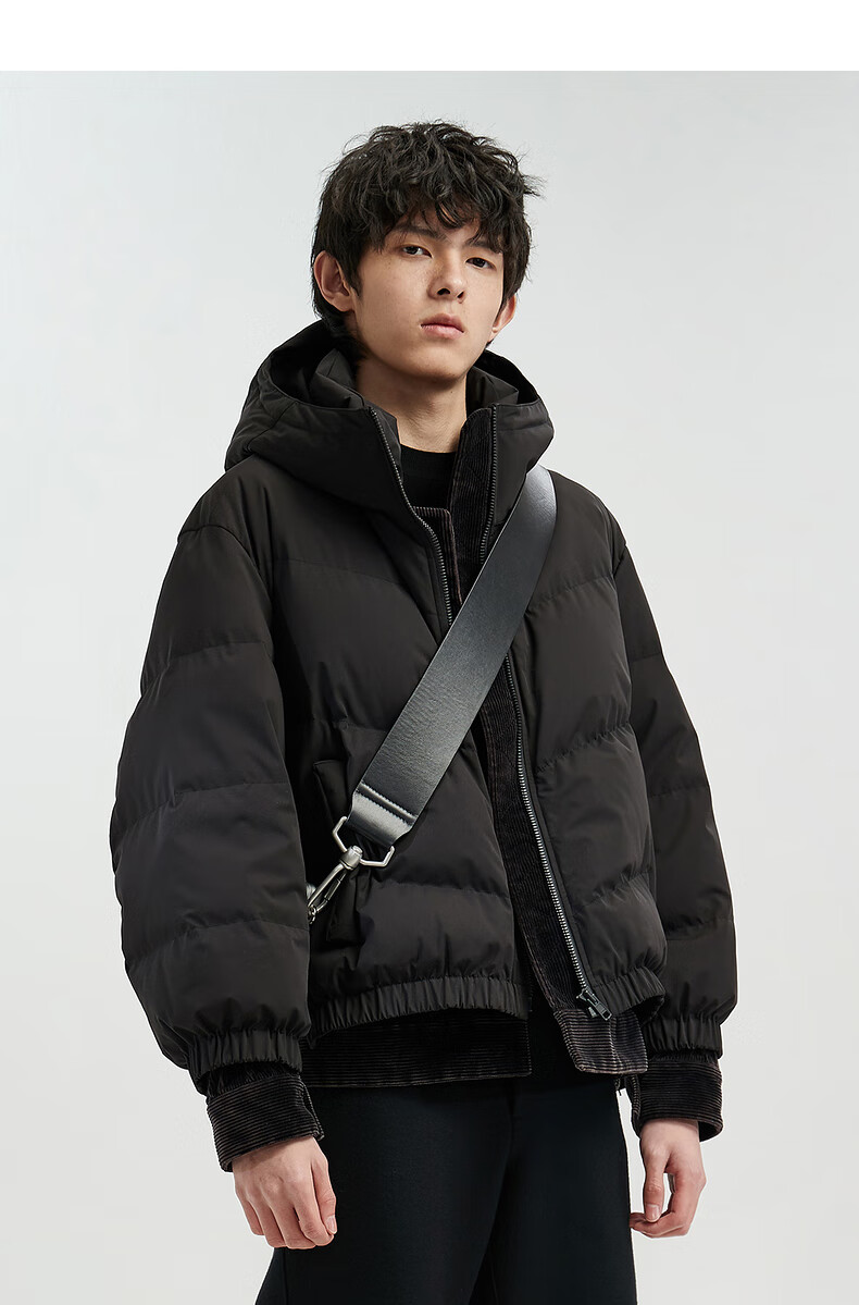 【商场同款】速写男装2020冬新品短款羽绒服假两件易搭时尚9k0711210