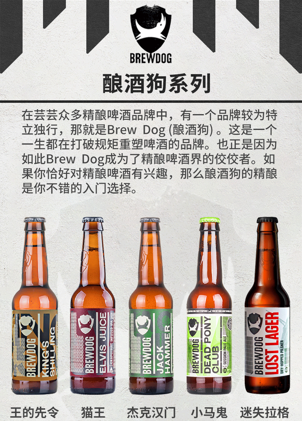 英國原裝進口啤酒brewdog精釀狗釀酒狗ipa印度淡色艾爾精釀啤酒過勞