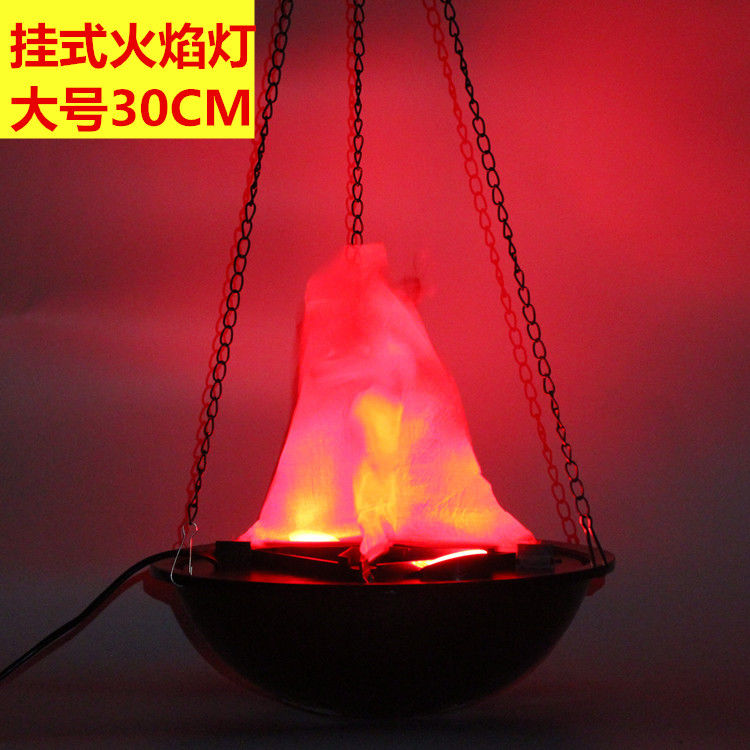 万圣节万圣节led仿真火焰灯圣诞装饰道具鬼屋布置电子假火苗火把20