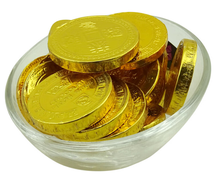 金币巧克力散装500g 金色元/宝新年货零食零嘴喜糖礼包 金元
