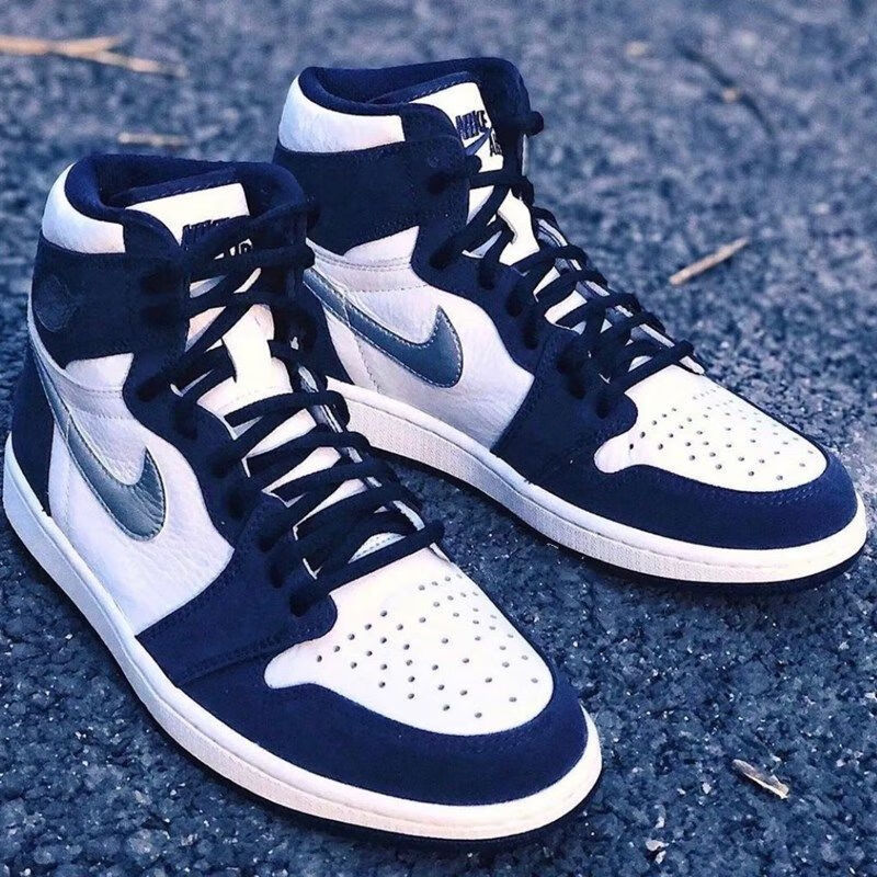 aj高帮篮球鞋男鞋女鞋运动鞋摩卡黄橙脚趾板鞋学生情侣鞋 红蓝鸳鸯 36