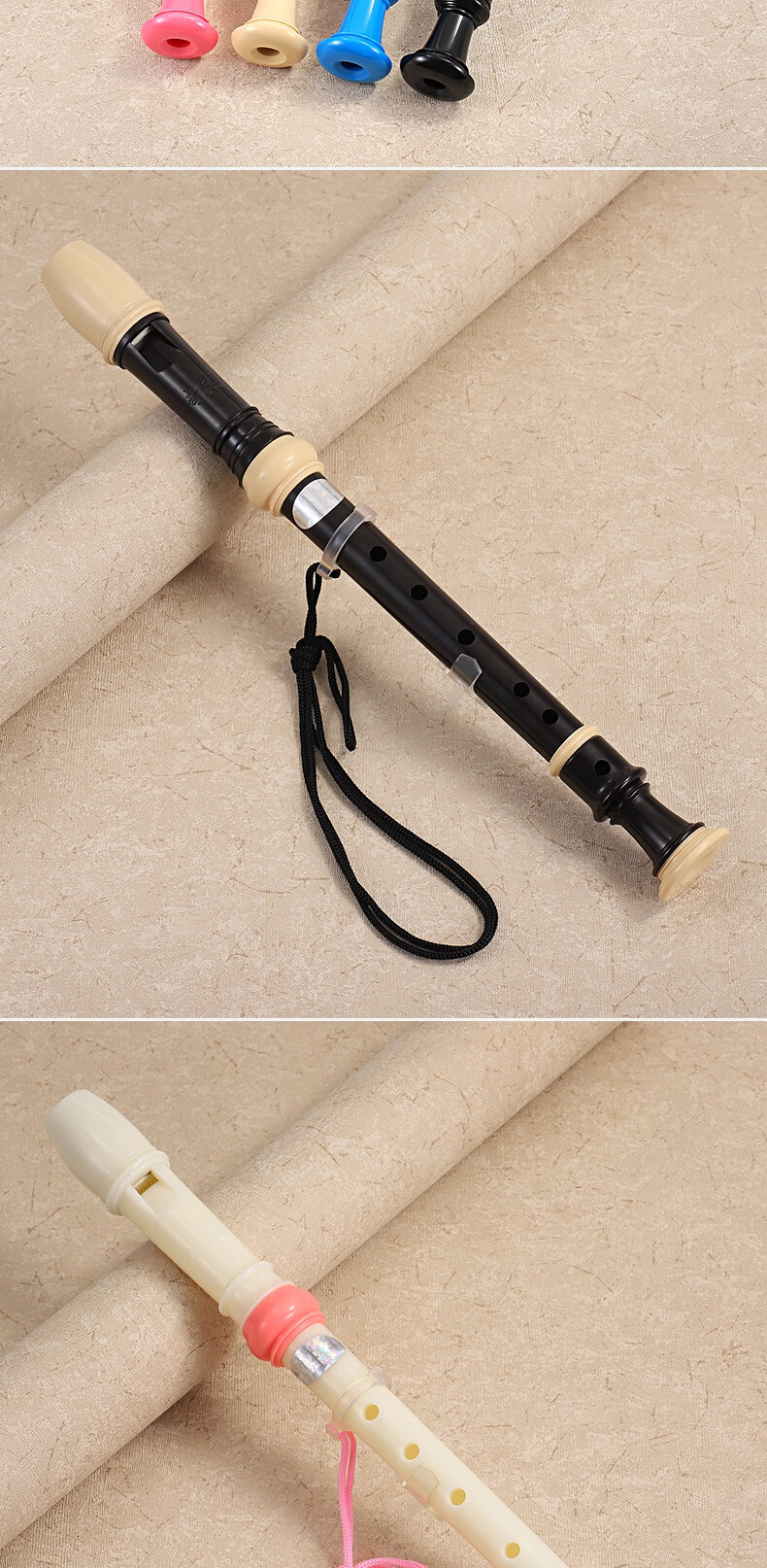 奇美竖笛6孔8孔高音德式g调童初学者学生用男女孩子六孔八孔演奏零