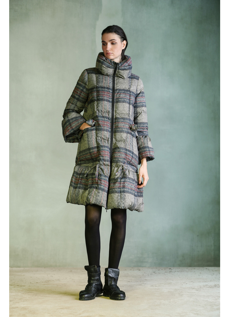 原创设计donoratico达衣岩2020冬羽绒服拾翠对题红之五透纳雾灰xl