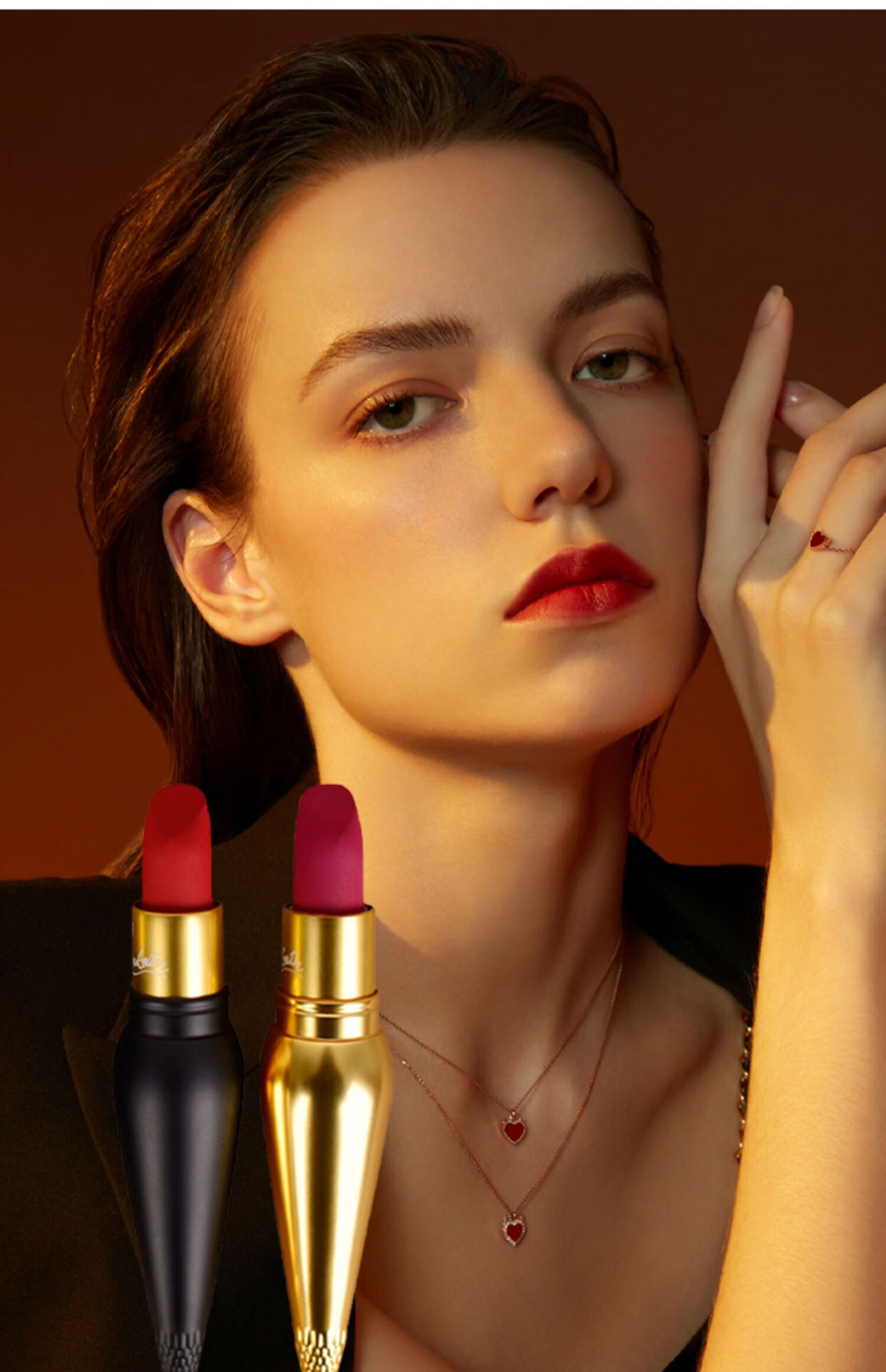 口红黑管经典哑光001m送女友情人节礼物礼盒 003m justine 冷艳玫红