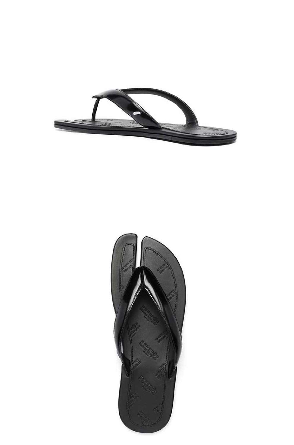 5折】maison margiela马吉拉 男士拖鞋分趾tabi真皮时尚休闲皮革人字