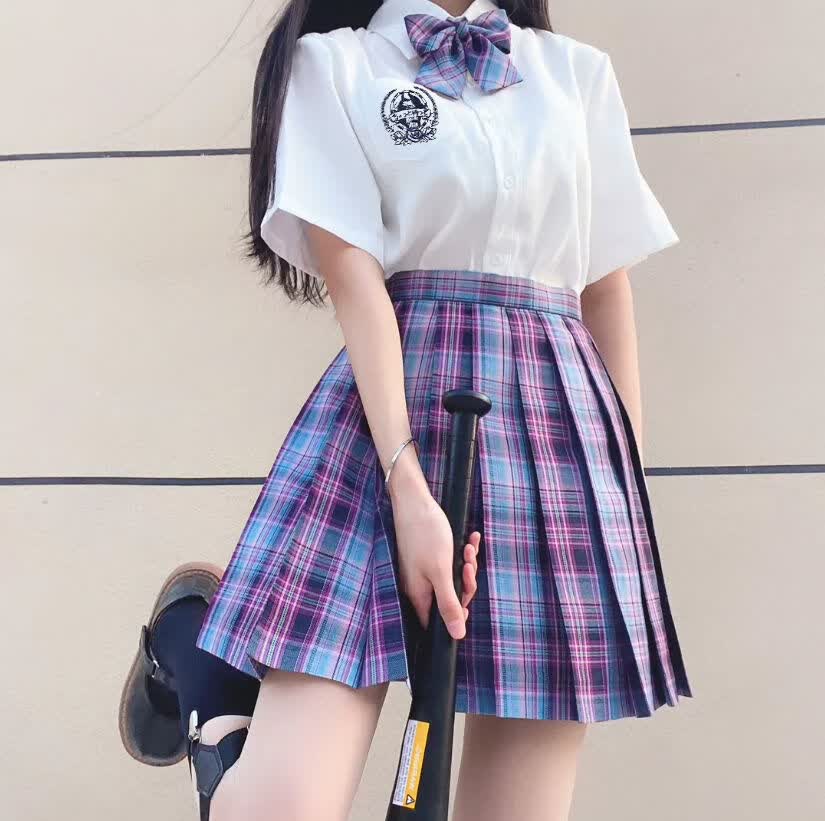 2022精选60日系jk格裙套装电竞少女jks制服闺蜜装暗黑学生1百褶裙擎