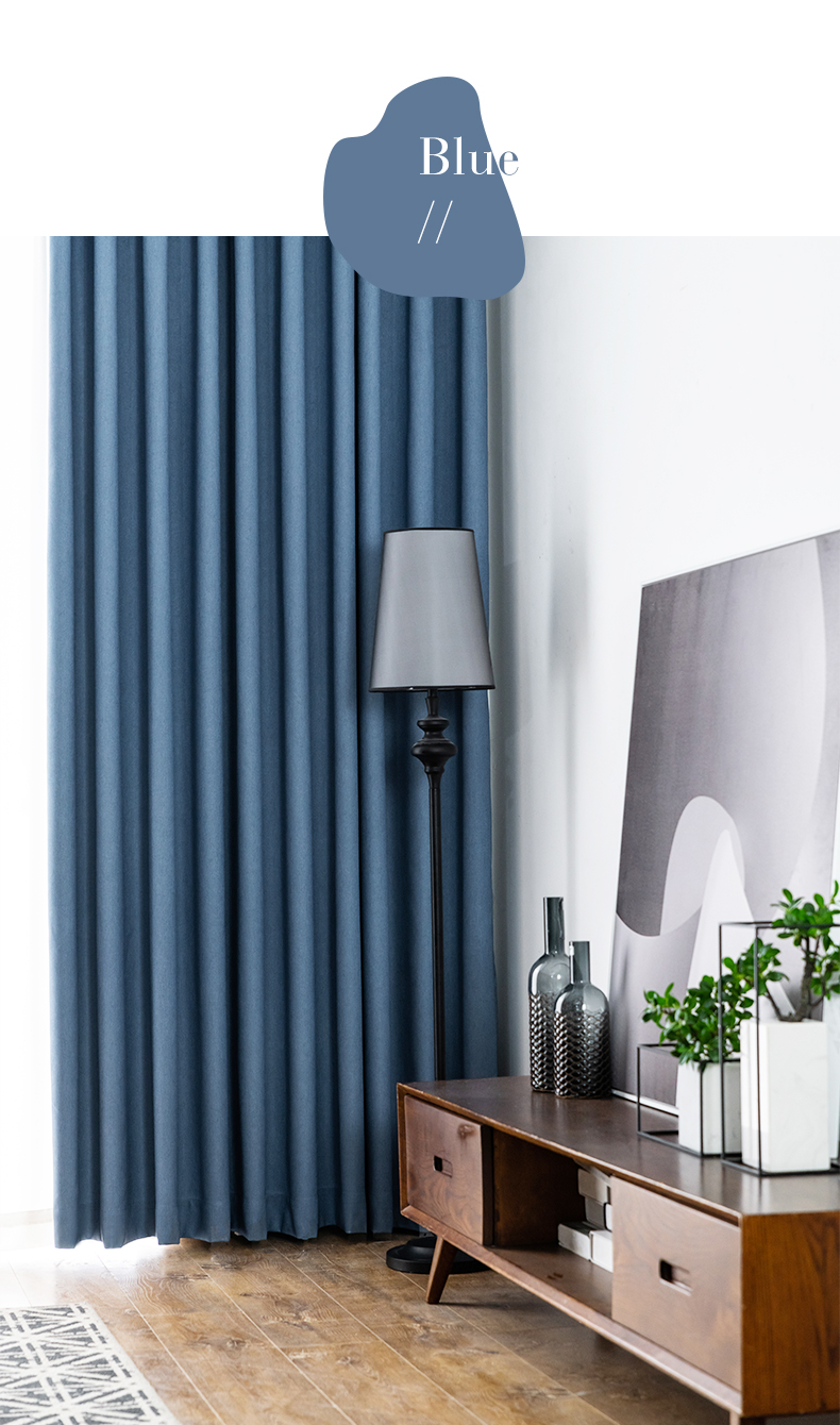 罗莱窗帘法拉绒遮光厚窗帘客厅高档大气全遮光2020年新款流行挂钩北欧