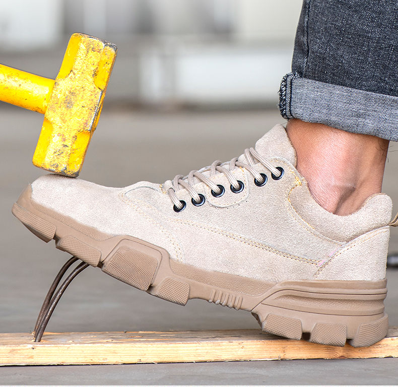 卡帝乐鳄鱼同款劳保鞋男士轻便钢包头防砸防刺穿老保电焊工专用工作