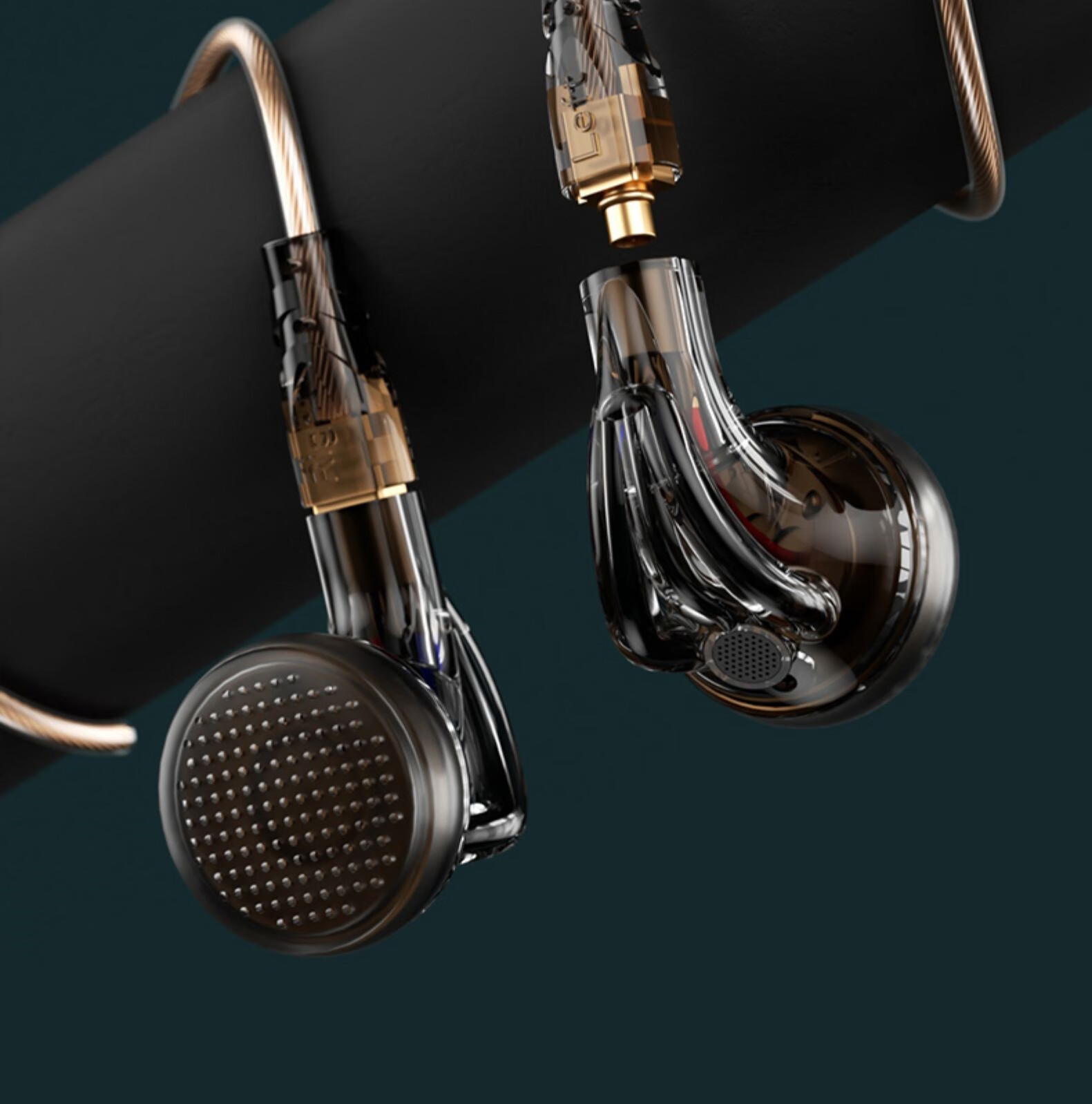 吉罗拉 声菲尔pt2021耳机有线圆孔耳塞式发烧级hifi平头diy单元mmcx高