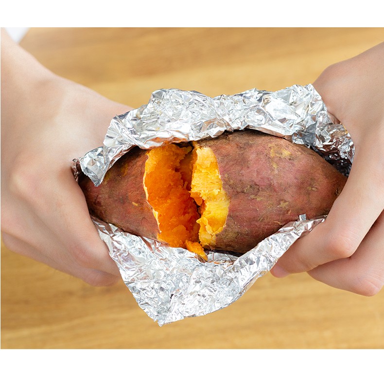 又壹点锡纸烤箱烧烤家用经济装空气炸锅烤炉烘焙食品包装用铝箔纸共20