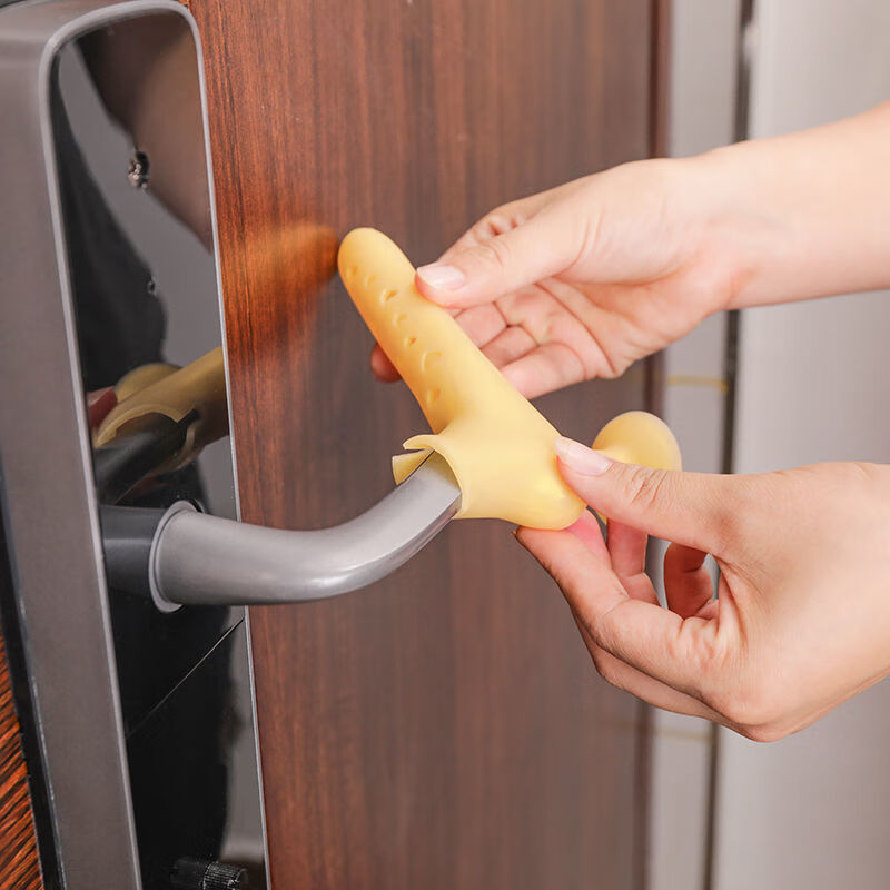 硅胶门把手保护套防撞门把套防盗门房间拉手护套卧室防磕碰吸盘式