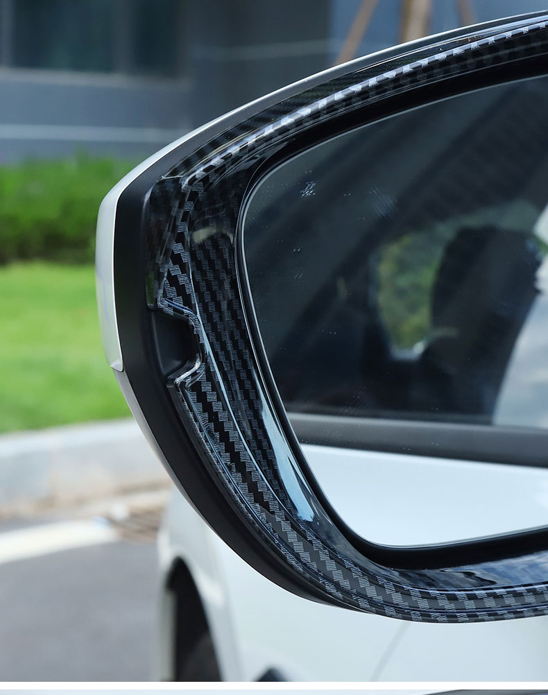 qefh22款十一代思域后视镜雨眉11代新思域专用倒车镜晴雨挡全包后视镜