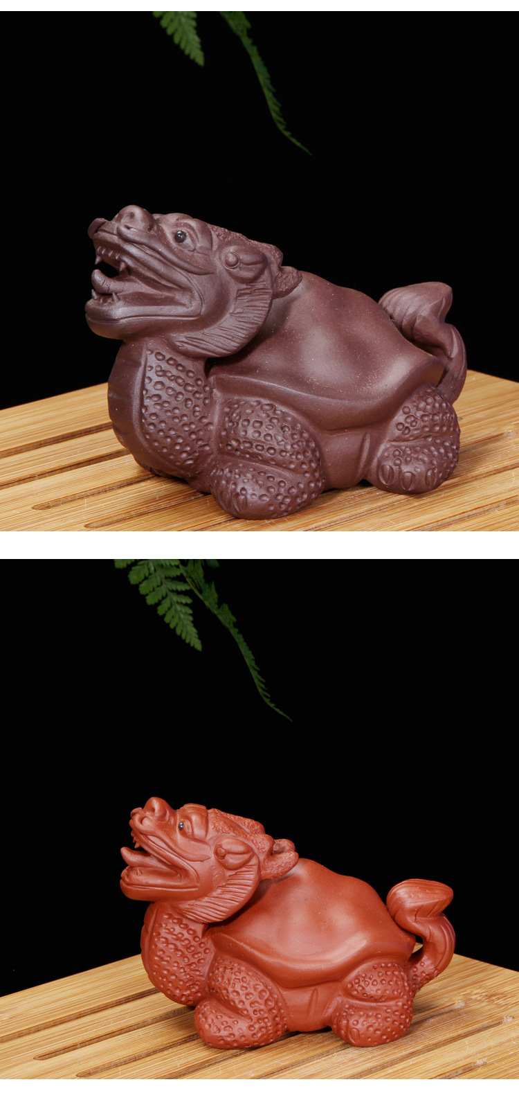 朗郡 茶宠摆件宜兴紫砂龟龙创意雕塑茶具定制手工茶玩