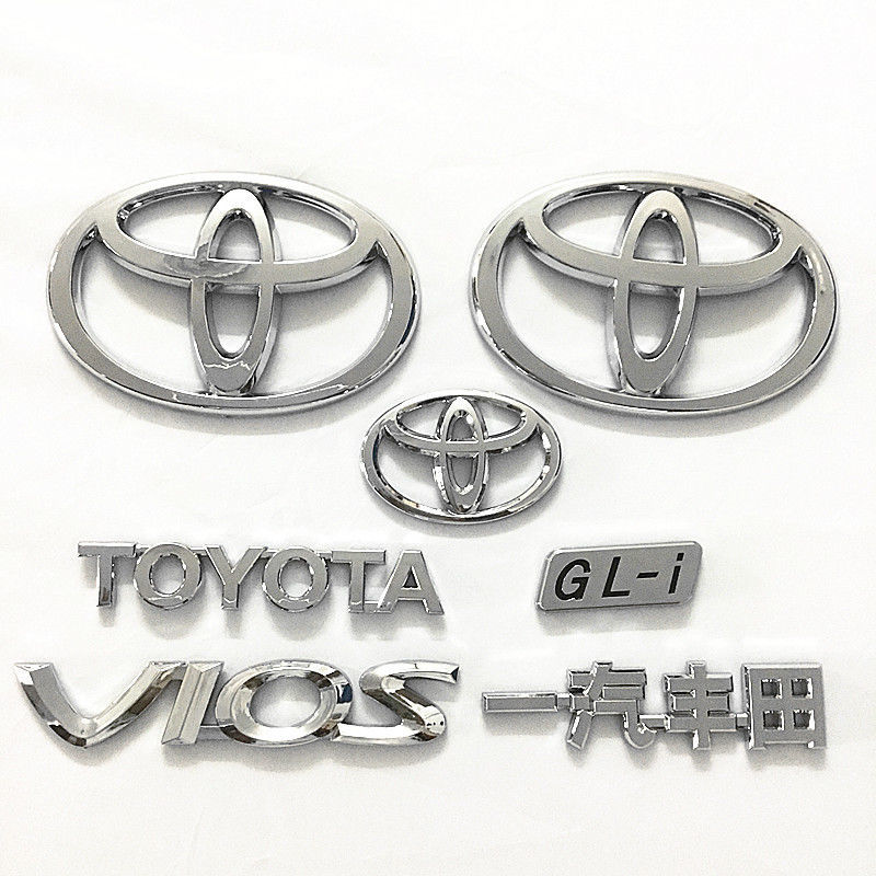 适用于丰田威驰车标vios中英文字母天津一汽丰田前中网标后尾箱车标志