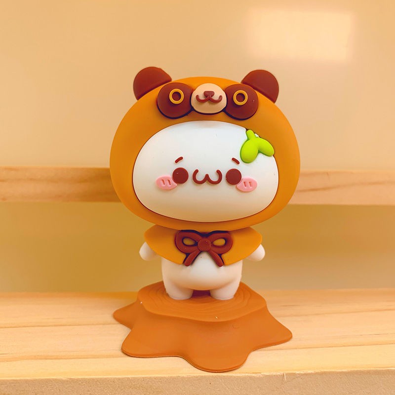 七夕情人节正品盲盒长草颜团子动物系列名创优品网红公仔潮玩盲盒手办