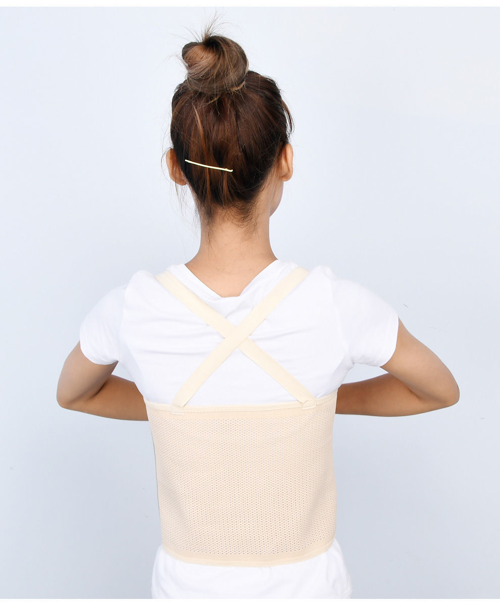 肋骨骨折固定带男女透气专用可调肋骨骨折固定带胸部心脏康复护胸正