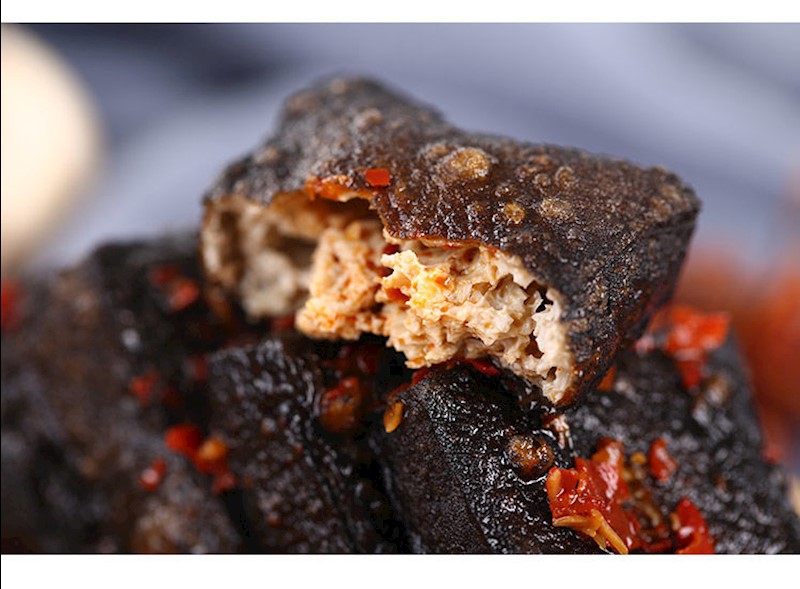 湖南特产休闲零食长沙臭豆腐麻辣香干小吃臭干子批发 香辣味20包