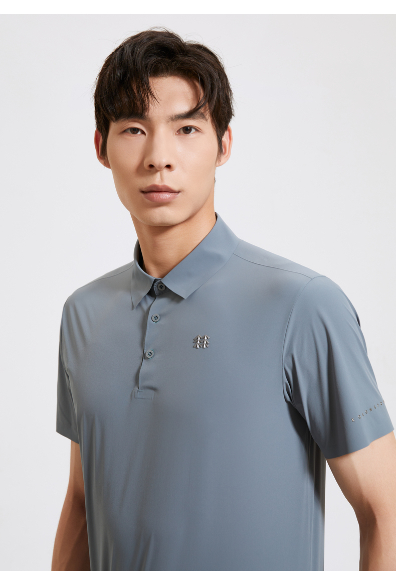 kolon sport/可隆polo衫 男子户外防晒弹力upf40 经典版型短袖 lhpt2a
