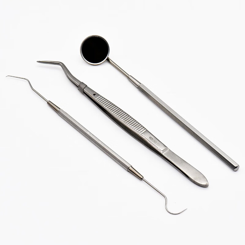 牙科口腔材料平光口镜头放大口镜头 上海康桥口镜柄 检查镊子探针