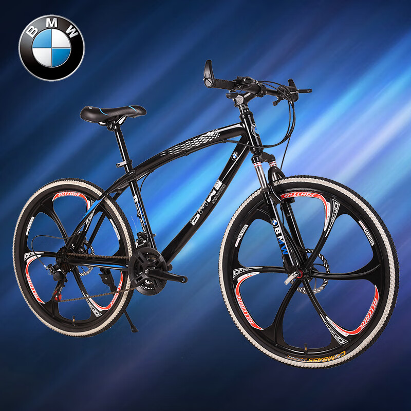 noyb德舰bmw宝马碳纤维山地自行车新型男女红学生上班通勤路轻便单车
