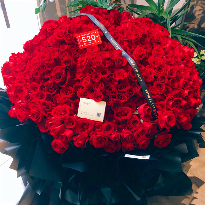 999朵玫瑰花鲜花速递365朵520朵表白求婚纪念日生日礼物送花全国同城