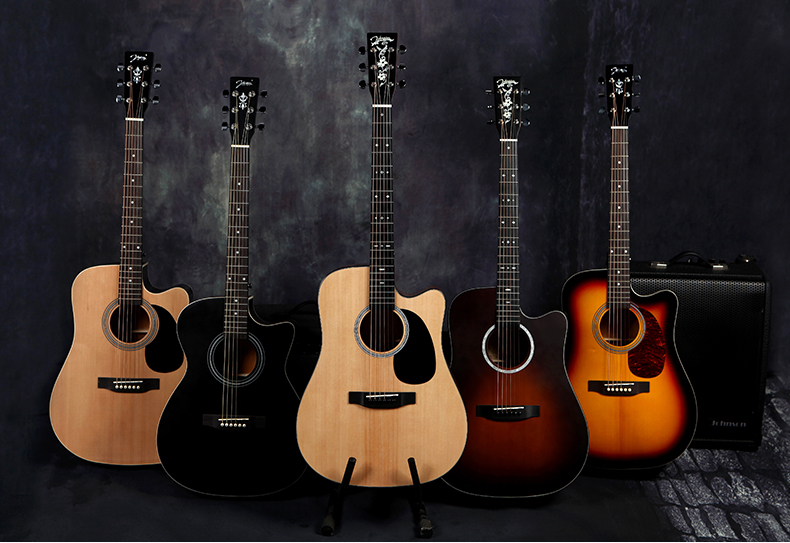 美国johnson强声至灵经典吉他大学生社团经典民谣单板吉他初学者入门