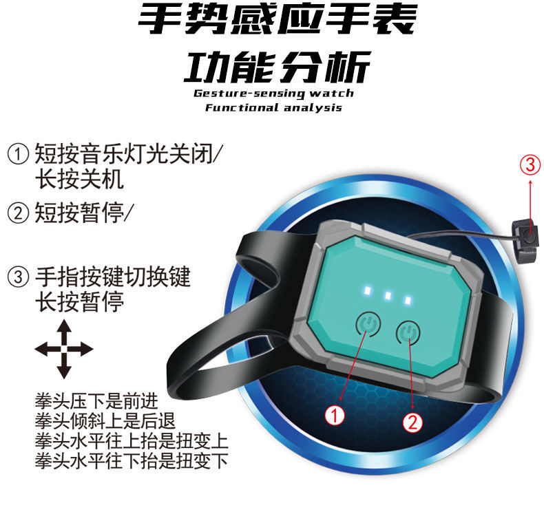 儿童越野车合金大马力四驱漂移攀爬赛车男孩玩具车手势手控遥控车双