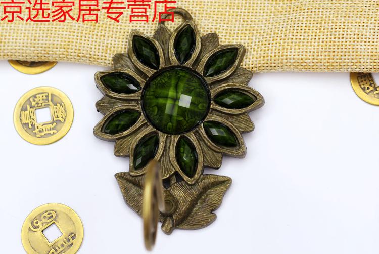 家居良品昱珀配九叶铃莲九叶铃莲结印法印铜铃纯铜铃铛风铃挂件店铺