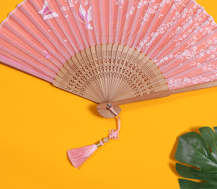 左木春扇子定制流苏挂件古风汉服腰佩旗袍团扇折扇扇坠中国结配饰 长