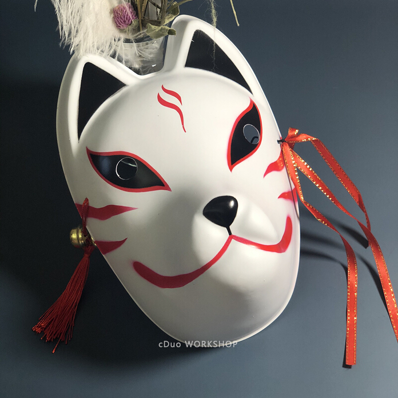 礼物抖音暗部日本和风萤火狐狸面具全脸猫中国风古风儿童男 d款.