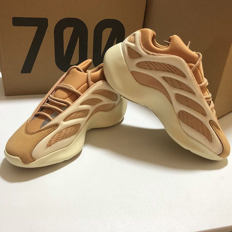 椰子鞋男700出口尾单男断码原单尾货牛货剪标v3运动跑鞋 700v3灰绿(偏