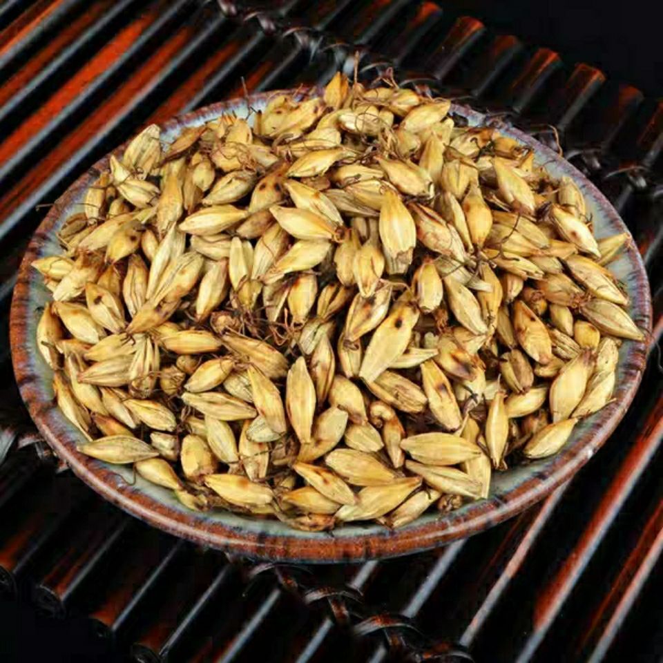 中药材炒麦芽炒麦芽茶炒熟麦芽炒麦芽回奶断奶可磨粉可泡水 煮水用