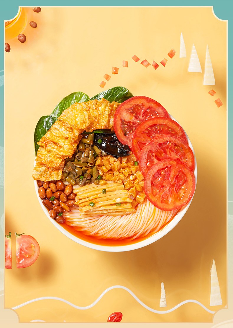 螺霸王番茄味螺蛳粉306g*5袋装网红广西柳州特产螺狮粉螺丝方便速食