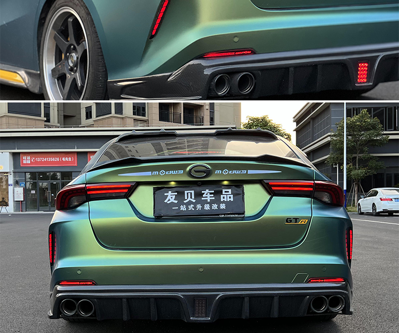 维诺亚 传祺影豹刹车灯爆闪呼吸尾灯改装领航灯 影豹专用led尾侧灯后