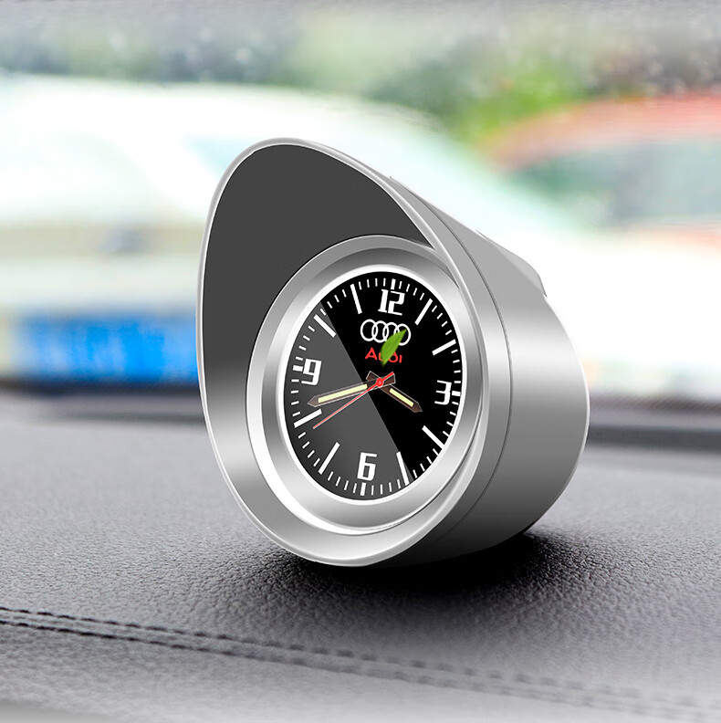 车载时钟汽车钟表车内高档夜光高精度粘贴车用电子石英时钟表摆件