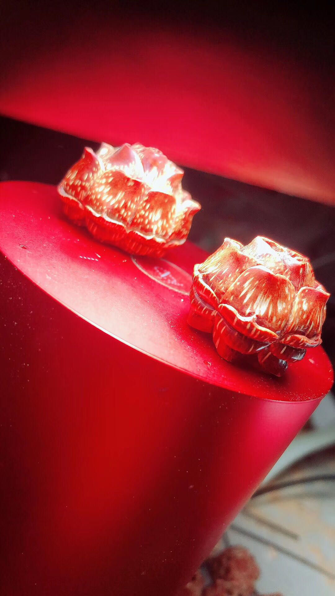 雕刻滴血莲花菩提子手串佛珠 招财男女手链手持脖挂项链 高端18颗手持