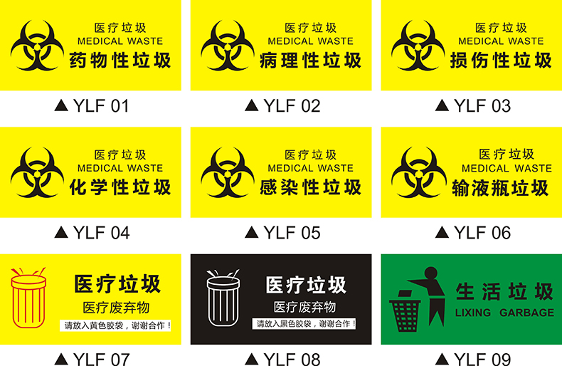 醫院診所清潔區汙染區標識貼消毒區域劃分科室牌衛生院室半汙染區標籤