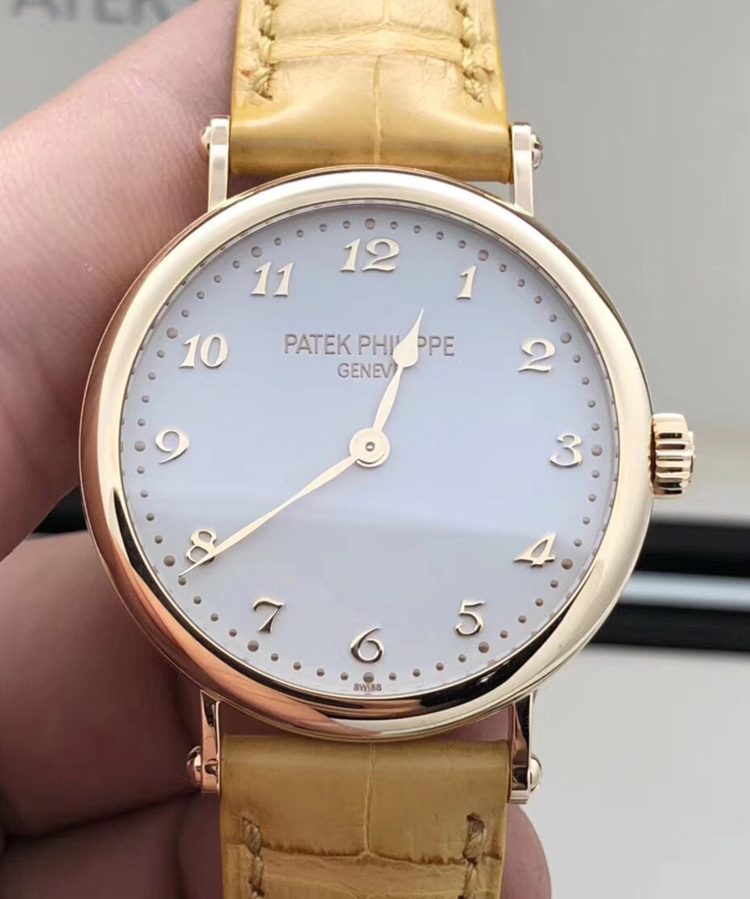 二手95新patekphilippe百达翡丽古典表系列7200r玫瑰金女士时尚休闲