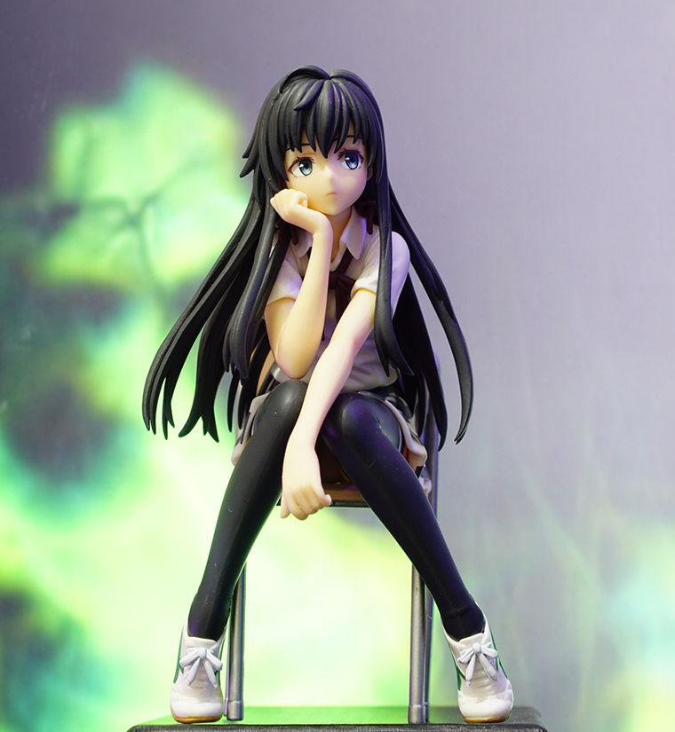 雪之下雪乃手办动漫机箱手办雪乃美女导航汽车饰品摆件模型压泡面 蓝