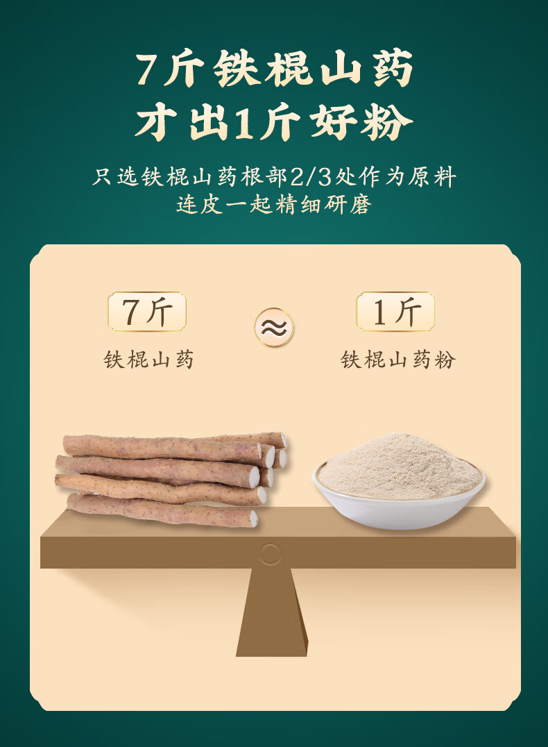 山药博士纯铁棍山药粉河南焦作温县垆土 营养早餐食品 1罐装【图片