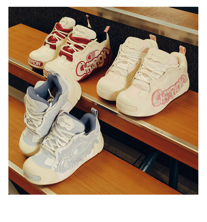 Champion American Champion Sneakers for Women And Men, Puffy Jelly Shoes, Thick-Soled Casual Loafers, 25SST17 13