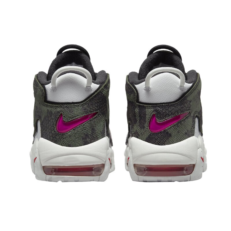 耐克nike air more uptempo 皮蓬大air白红黄外星人 午夜蓝中帮减震