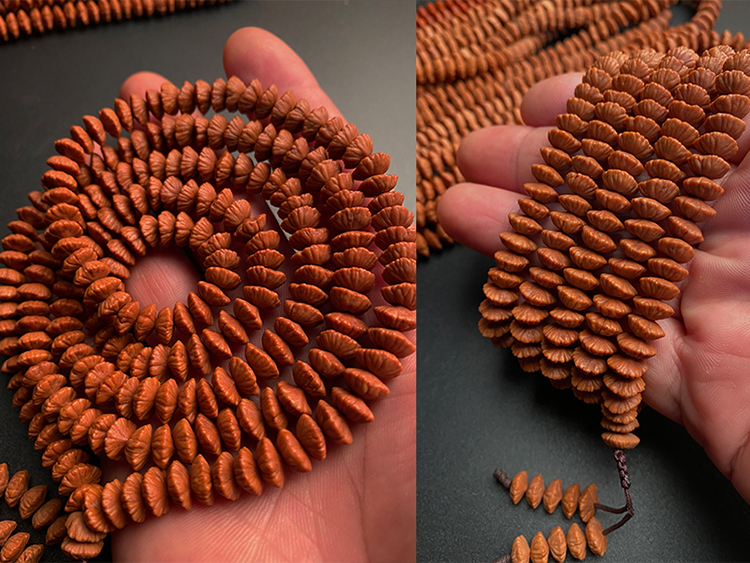 冷门手串 金叶莲花菩提手串 九华山莲花菩提金钱菩提子文玩佛珠飞碟