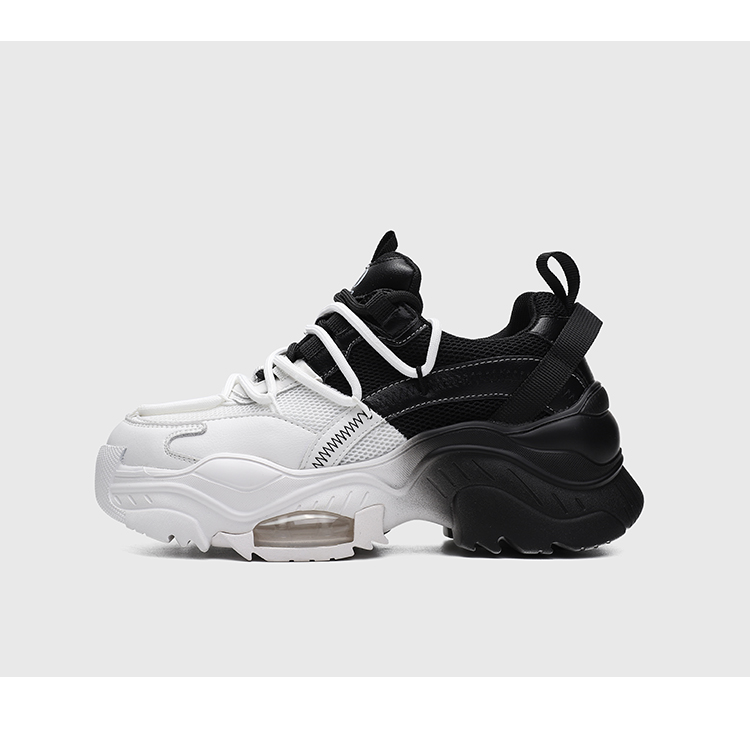 m60厚底老爹鞋女2022春季新款复古圆头系带休闲运动鞋绿色39